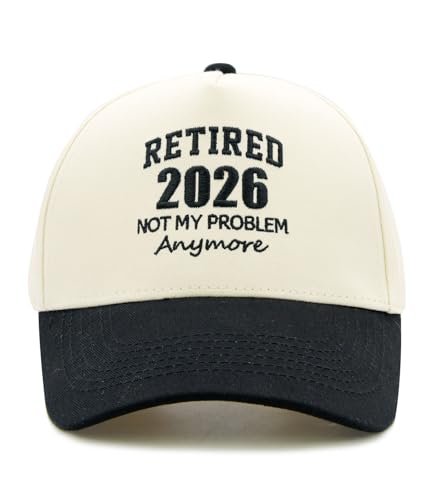 LOKIDVE Men's Retired Since 2020 Baseball Cap Retirement Gift Dad Hat Black
