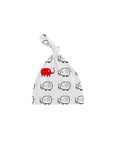 Image of A.T.U.N. (ALL THINGS UBER NICE) Unisex Kids Cotton Printed Knot Hats for Baby Boys and Girls (Pack of 3)