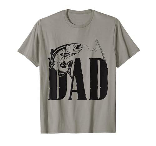 Fisherman Dad Fishing Daddy Fish Lover Divertente festa del papà Maglietta