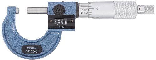Fowler 52-244-301-1, Digit Counter Ball Anvil And Spindle Micrometer With 0-1″ Measuring Range