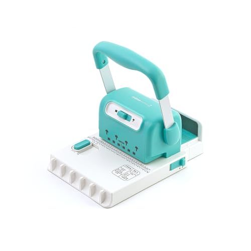 Mimo - Encadernadora 2 em 1 Binding 2 – Furação para Wire-o e Disco Cogumelo, Até 20 Folhas, Passo 2:1, Compacta e Profissional