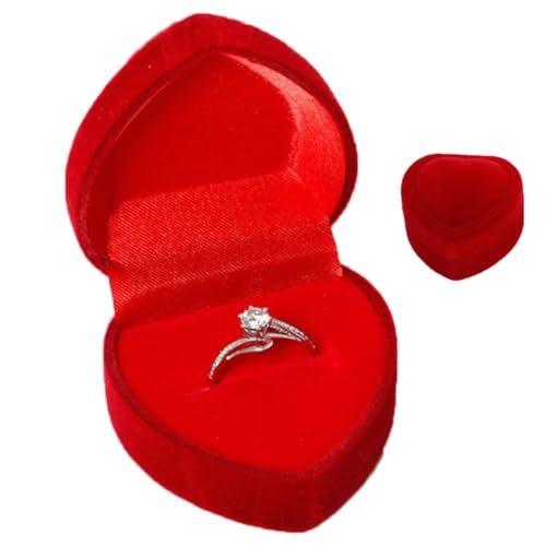 GXGM Velours Boite a Bijoux,Boite a Bague,Utilisée Pour Le Mariage,Les Fiançailles,L'affichage de Bague