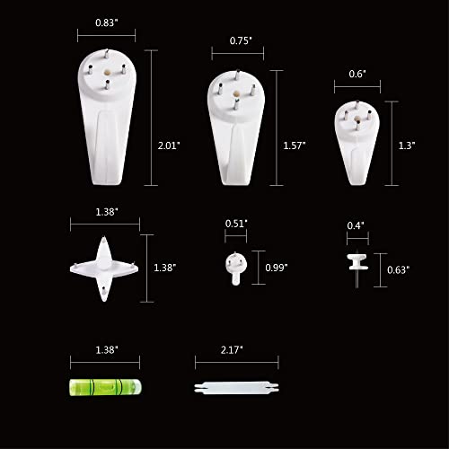 Hi Lohas MIX Picture Hanging Kit，Picture Hanger No Damage Wall Hangers thumb #1