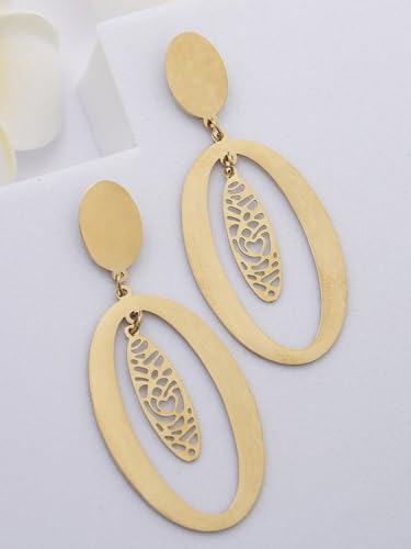 Image of Scintillare by Sukkhi Stylish Stainless Steel Butterfly Dangler Earring Jewellery for Women & Girls|Anti Tarnish Jewellery|Gifts for Wife Girlfriend Mother Sister