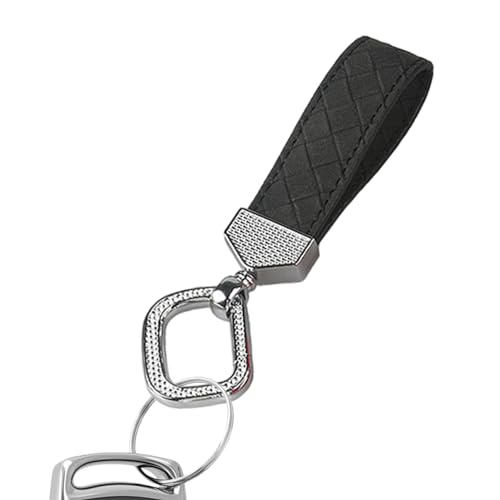 Porta-chaves para chaves de carro, Porta-chaves de carro em couro verificado, Decoração multifuncion
