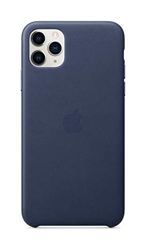 Image of Apple iPhone 11 Pro Max Leather Case - Midnight Blue