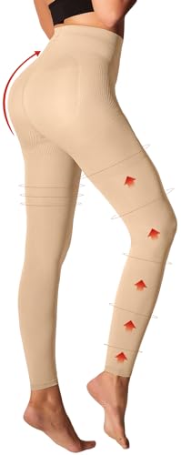MD FootThera Medical Compression Pantyhose for (Nude, XL