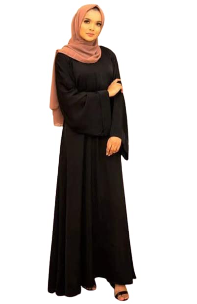 Buy Latest Fancy Simple Abaya Burqa with Bell Design Sleeves at Amazon.in