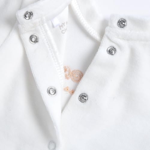 Chicco, Conjunto Bebé Recién Nacido con Camiseta y Pantalones de Suave Ceniza, Ropa Bebé -24 Meses, Designed in Italy