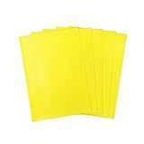 2158 薄型 カラー マグネットシート A4サイズ 黄色 0.5mm厚 5枚セット