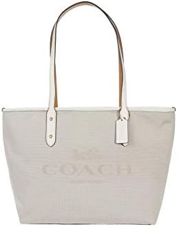 coach horse and carriage jacquard city zip tote