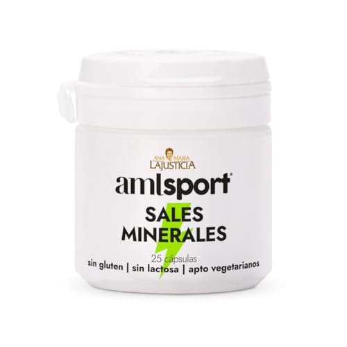 AMLsport - Sales minerales – 25 cápsulas hidratación durante y después del entreno. Apto para veganos.