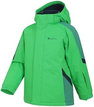 Mountain Warehouse Raptor Kids Ski Jacket, Boys & Girls Snow Coat Green Teen 13-14 Yrs (150-162 cm) - 4
