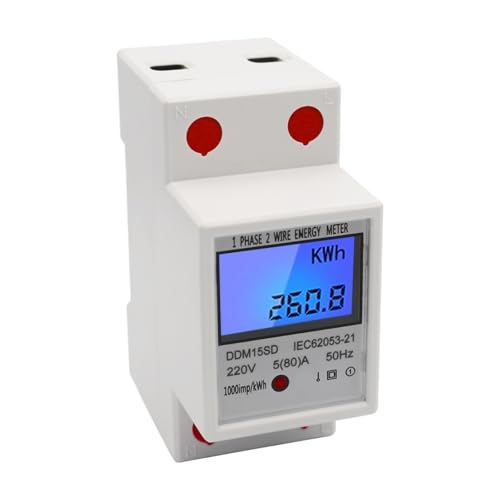 Compteur d'énergie électrique monophasé pour suivre la consommation d'un studio