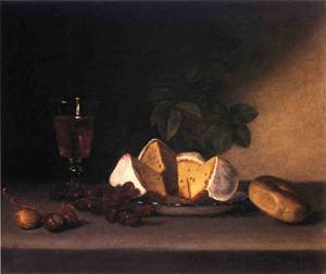 Peinture à l'huile Raphaelle Peale Still Life Wine Cakes 30x36