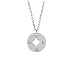 Compass Necklace (Gold, &Silver) Graduation Present, Gift, (silver-plated-base)