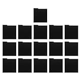 CAXUSD 16 Stück 16 PVC Vinyl Trennblätter Schwarz 330x317mm...