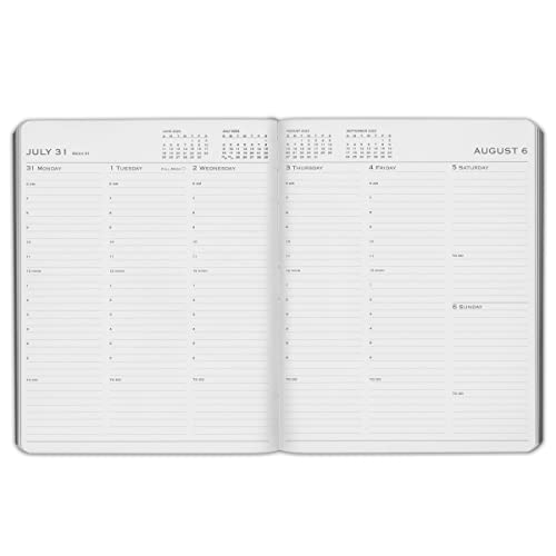 2024 Family Gallery Leather Planner - Freeport Metallic Hunter - 9X7" #TOP4