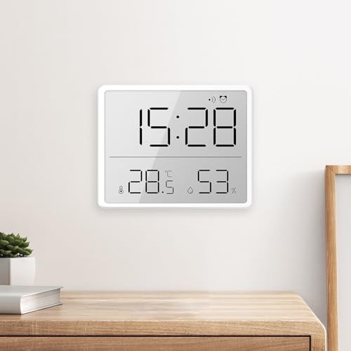 Relógio De Parede Digital, Despertador Atômico Grande Display Despertador Digital Relógio De Mesa Co