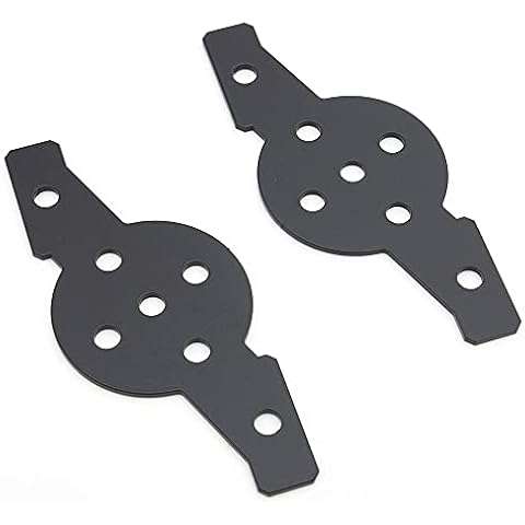 ZROADZ Hood Hinge Adapter Plate to mount (4) 3 Inch LED Pod Lights to Hood Hinge Bracket - PN #Z360002, Black Cover