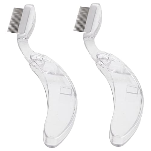 SOESFOUFU Metal Eyebrow Lash Comb Set 2 in 1 Makeup Tool Eyebrow Eyelash Brush for Girls