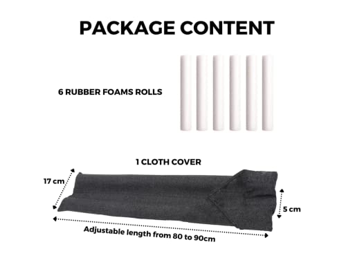 Tochtstopper voor Deuren en Ramen. Herbruikbaar en Wasbaar Tochtstrip, Geluidsisolatie, Kou, Wind, Licht, Stof, Pollen, Insecten. Verstelbaar 80-90cm. - Image 6