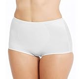 Bali Women's Light Control Tummy Panel Brief, White, Large