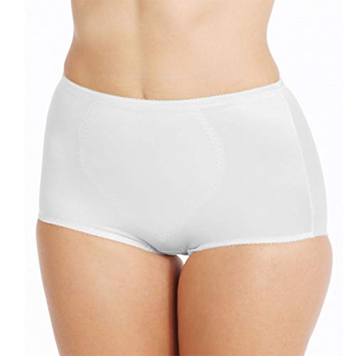 Bali Women's Light Control Tummy Panel Brief, White, Large