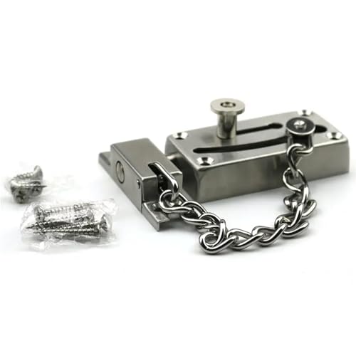 Cerradura de cadena de acero inoxidable con eslabones reforzados de 18 cm 5