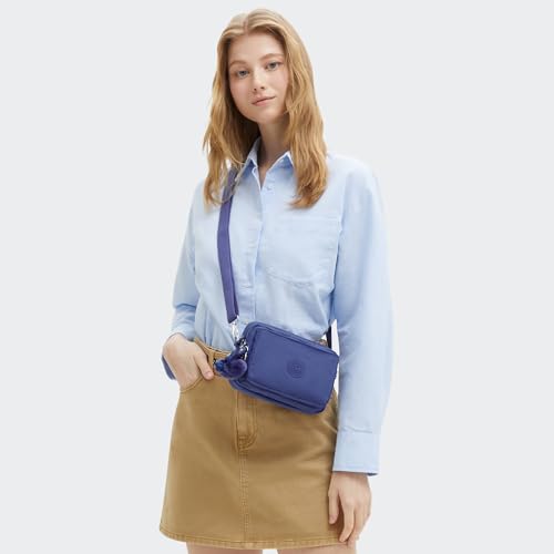 Image of Kipling Women's Abanu Medium Crossbody Bag, Lightweight, Adjustable Nylon Waist Pack with Multi-Compartment Zip Pockets