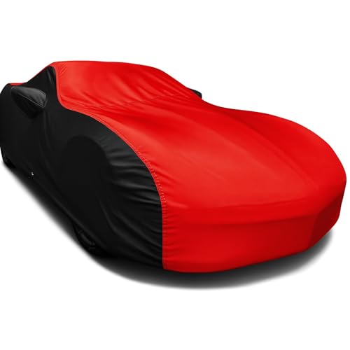 C5 Corvette Ultraguard Car Cover for Indoor/Outdoor Protection Red/Black by West Coast Corvette