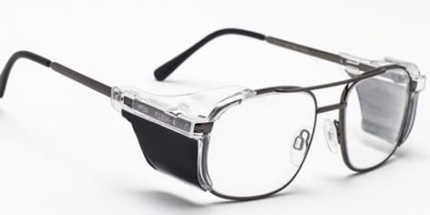Phillips 202 Lead Glasses - 0.75mm Pb X-Ray Radiation Eye Protection, Adjustable Silicone Nose Pads, Double Bridge, Removable Leaded Side Shields