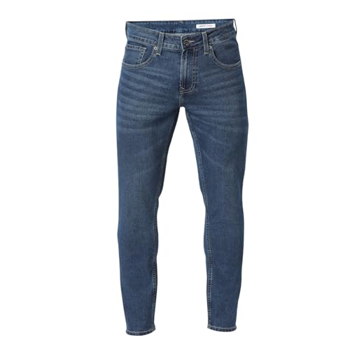 Image of Spykar Men's Kano Slim Fit Mid-Rise Jeans (Ankle Length)