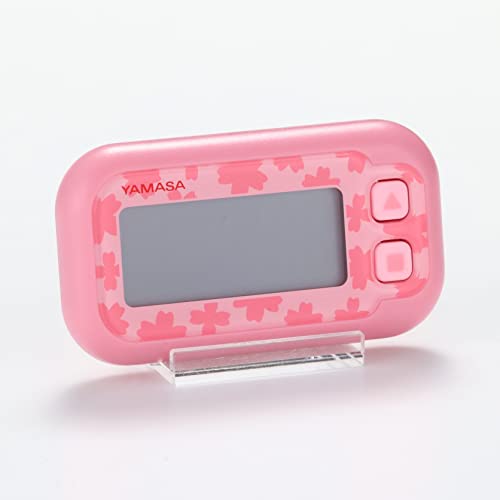 山佐(YAMASA) 万歩計 ポケット万歩 らくらくまんぽ サクラピンク EX-200P