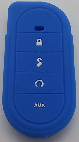 Soft Silicone Protective Cover for Viper 7656V & 7856V Remote Control V2 (Blue)