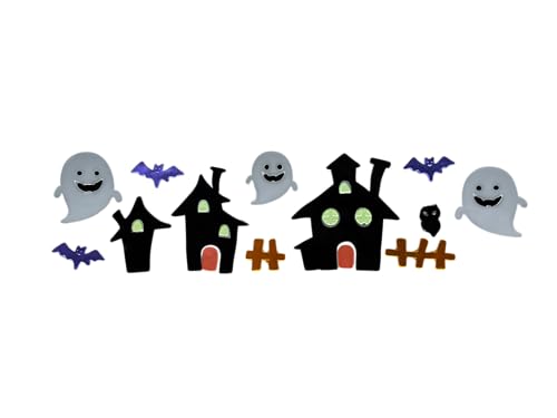 Autocollants vitres Halloween gel réutilisables sans trace de colle