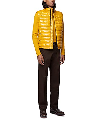 Hugo Boss Menâ€™s Cilla Sleeveless Jacket Water Repellent Padded Gilet Vest by BOSS (38R / Medium)