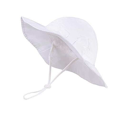 Vimfashi Toddler Girls Summer Sun Hat Packable Wide Brim Upf50+ Hiking Fishing Cap White 2-4T #TOP1