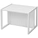 roba Banc/Table en style maison de campagne, MDF laqué en blanc, en tournant le banc, il devient une petite table, hauteur assise: 18 ou 28cm, hauteur surface table: 43cm, HxLxP: 44x57x44cm.