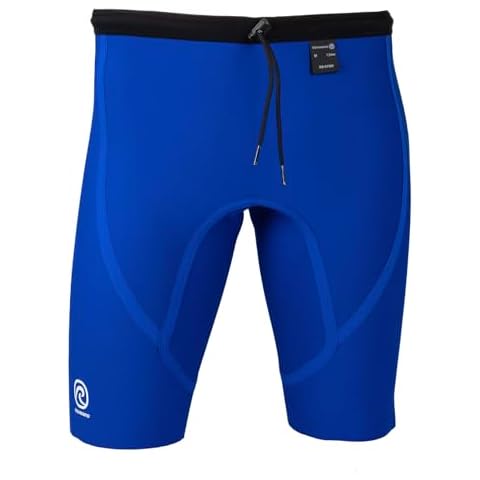 Rehband Compression Underwear 1.5mm Neoprene - Thermal Strenght Compression Short for Men for Powerlifting, Colour:Blue, Size:X-Large Cover