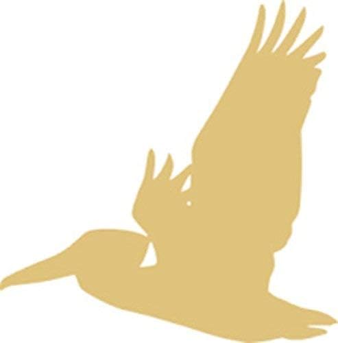 Pelican Cutout Unfinished Wood Nautical Bird Beach House Decor Ocean Summer Party MDF Shaped Canvas Style 2