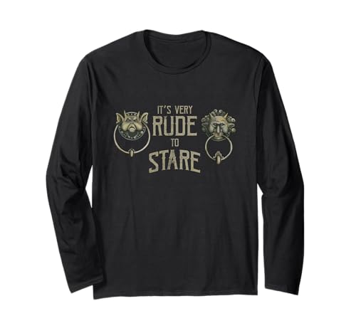 It's Very Rude To Stare Labyrinth Door Knocker Langarmshirt