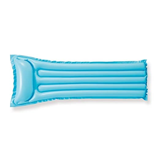Glossy Swimming Pool Mat with Pillow for Kids and Adults - Inflatable Floaters Adorable Design Water Pool for Summer Fun for Lake, Beach, Party, Lounge for Friends and Family - Blue (B09WLNVCB1) Amazon Price History, Amazon Price Tracker