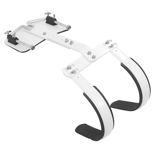 HEMOTON Snare Drum Holder Shoulder Strap Aluminum Alloy Marching Drum Carrier and Easy to Carry (white)