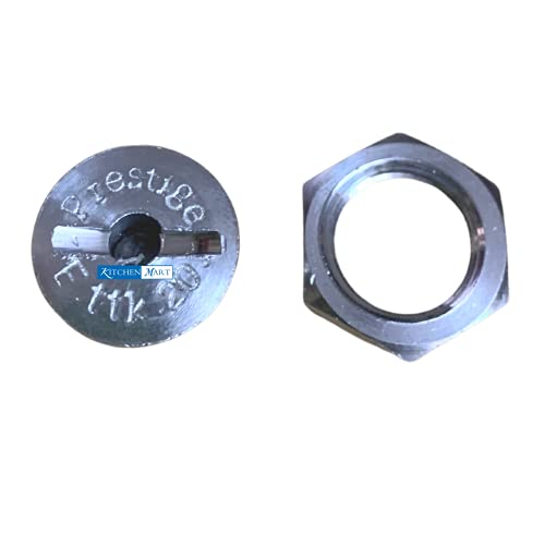 Kitchen Mart Aluminium Safety Valve Suitable for Prestige Popular and Popular Plus Pressure Cookers (Silver) -Set of 2