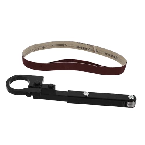 NULYLU Precision Angle Sander Tool Adapter Kit Belt Sander Bracket Sand Belt for Grinder Woodworking