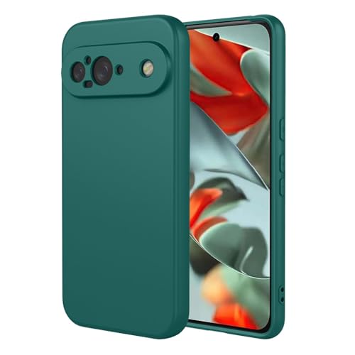 SEAHAI Case for Google Pixel 9, Ultra Thin Silky-Soft Touch Soft Liquid Silicone Phone Cover with Shockproof Airbag Design