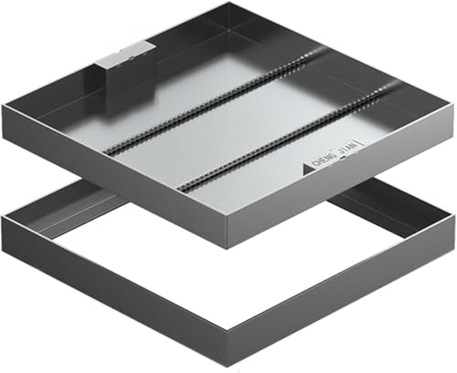 Regard de chaussée et couvercle de trou d'égout invisible extérieur