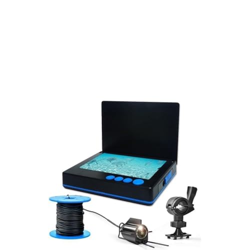 Homeponnew Cámara de pesca subacuática con pantalla IPS de 5 pulgadas con visión amplia de 220° y 6 LED IR para pesca en río hielo y barco