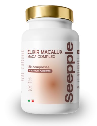ELIXIR MACALUX - Integratore con Maca Complex, Tribulus, L-Arginina, Fieno